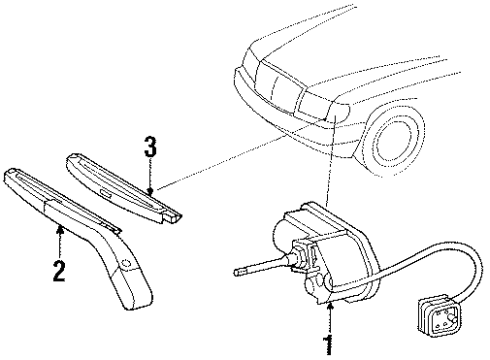1993 Mercedes-Benz 300TE Washer Components