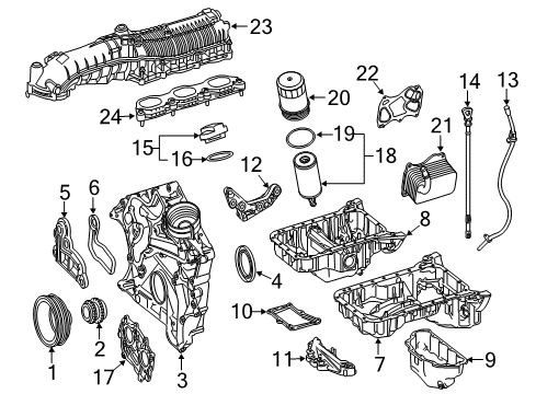 2016 Mercedes-Benz CLS400 Intake Manifold