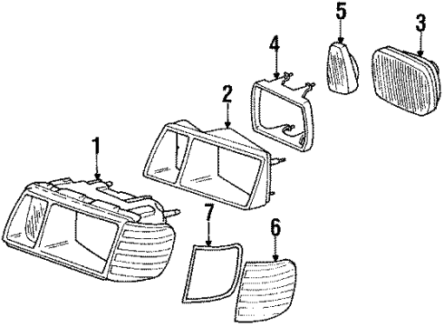 Fog Lamp Diagram for 000-826-50-99