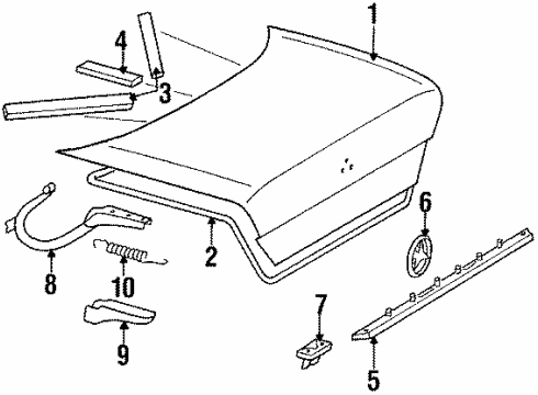 Edge Molding Diagram for 124-690-27-62