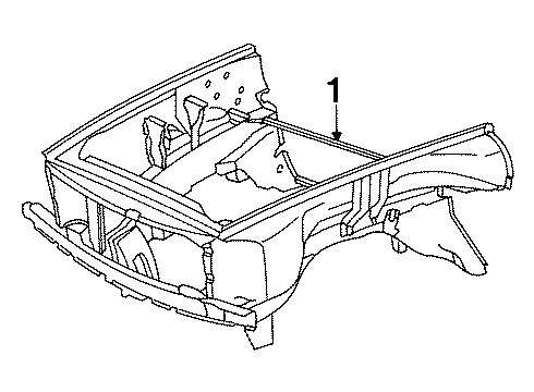 1987 Mercedes-Benz 560SL Front Sheet Metal