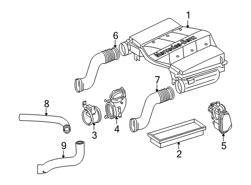 2010 Mercedes-Benz GLK350 Air Intake