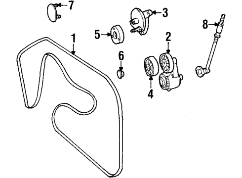 1994 Mercedes-Benz E420 Belts & Pulleys