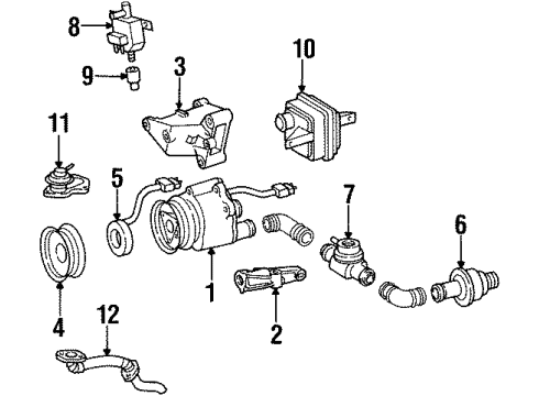 1997 Mercedes-Benz SL320 Emission Components