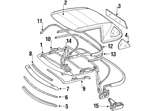 1987 Mercedes-Benz 560SL Folding Top
