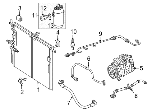 Condenser Diagram for 463-500-40-00-64