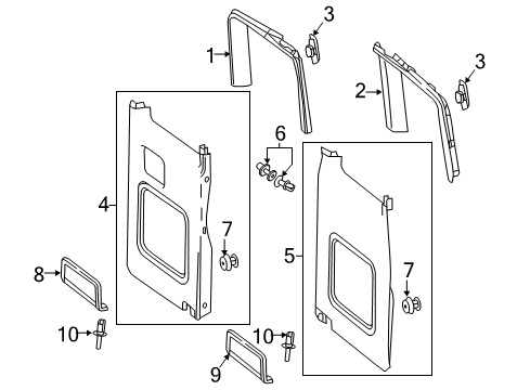 MOUNTING CLIP Diagram for 000-991-27-71