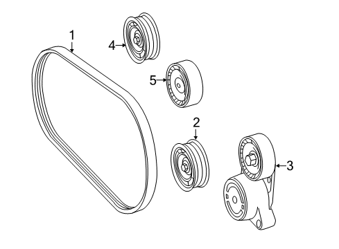 2012 Mercedes-Benz S550 Belts & Pulleys