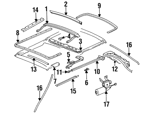 Lower Cover Diagram for 126-782-04-13