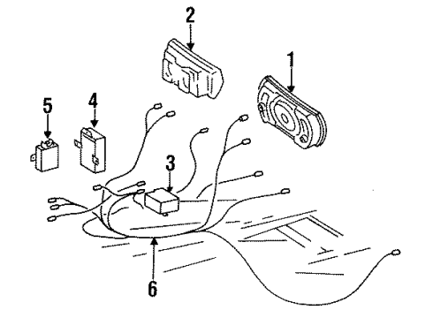 1995 Mercedes-Benz E320 Air Bag Components