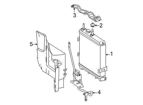 Auxiliary Radiator Diagram for 210-500-01-00