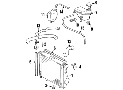Radiator Diagram for 124-500-03-02