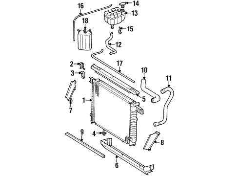 Upper Hose Diagram for 129-501-29-82