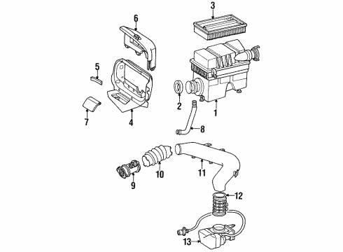 1995 Mercedes-Benz E320 Air Inlet
