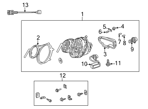 Wire Harness Diagram for 210-540-02-33
