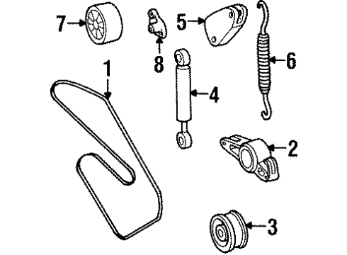 1994 Mercedes-Benz S350 Belts & Pulleys