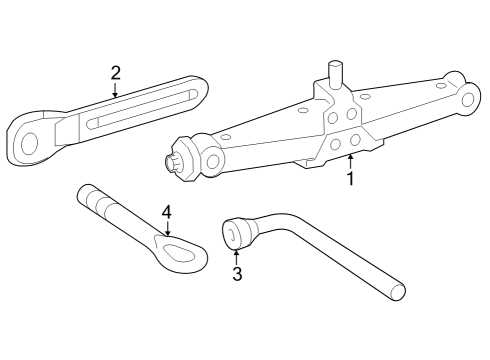 2023 Mercedes-Benz GLC300 Jack & Components