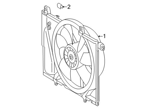 2006 Mercedes-Benz SL55 AMG Cooling System, Radiator, Water Pump, Cooling Fan Diagram 1