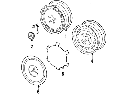 Wheel, Steel Diagram for 124-400-10-02
