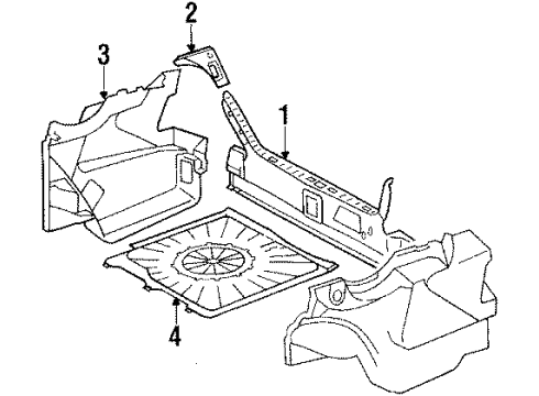 1995 Mercedes-Benz E320 Trunk Trim