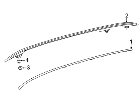 2023 Mercedes-Benz GLA35 AMG Exterior Trim - Roof Diagram 2