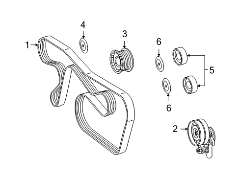 2007 Mercedes-Benz S600 Belts & Pulleys