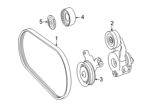 2012 Mercedes-Benz S350 Belts & Pulleys