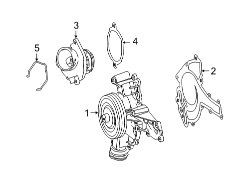 2009 Mercedes-Benz CL550 Water Pump