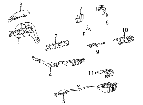 1999 Mercedes-Benz C230 Exhaust Components