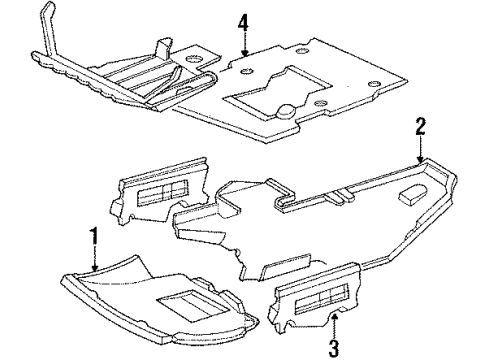 1987 Mercedes-Benz 260E Splash Shields
