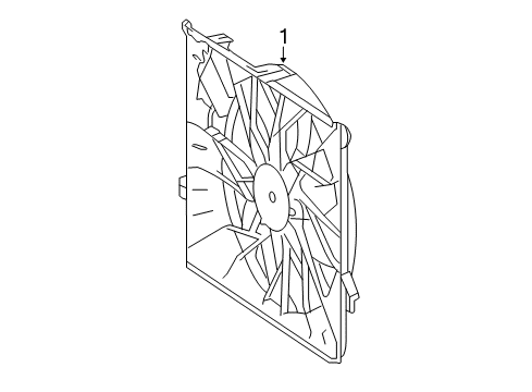 2014 Mercedes-Benz GLK250 Cooling Fan