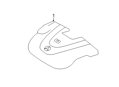 2007 Mercedes-Benz R350 Engine Appearance Cover