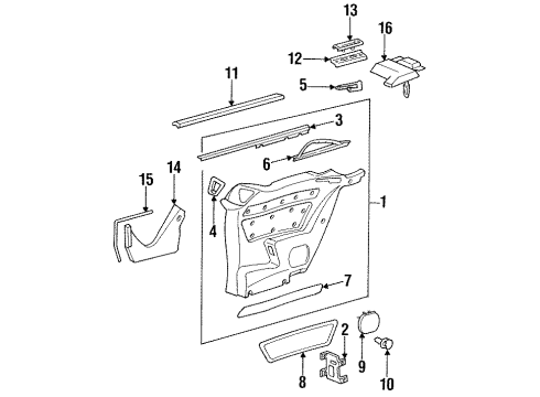 1995 Mercedes-Benz E320 Quarter Panel Trim