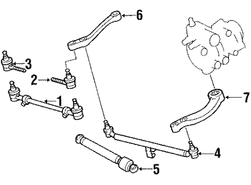 1987 Mercedes-Benz 560SL Steering Gear & Linkage