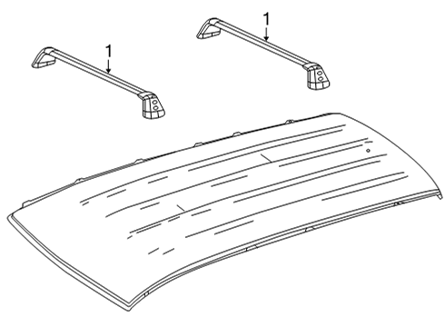 2020 Mercedes-Benz GLC63 AMG Luggage Carrier Diagram 1