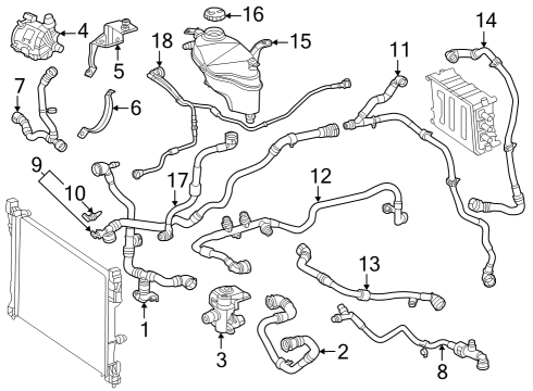 Rear Hose Diagram for 297-501-89-01