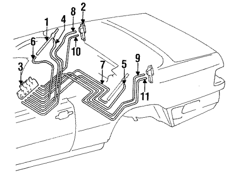 1995 Mercedes-Benz E320 Hydraulic Components