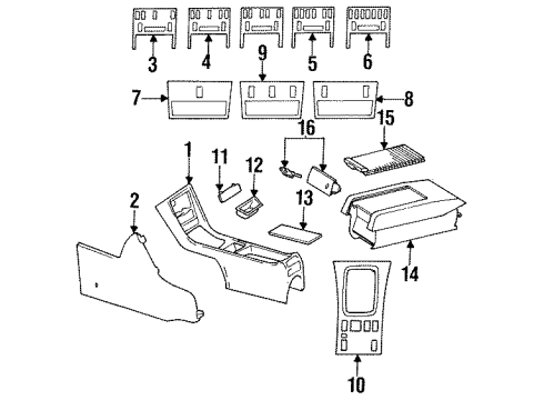 Switch Panel Diagram for 126-680-14-52-7095
