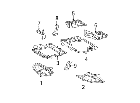 2001 Mercedes-Benz S600 Splash Shields