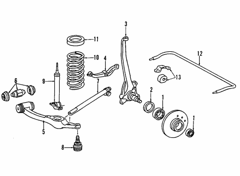 Coil Spring Diagram for 126-321-17-04