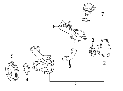 1999 Mercedes-Benz C230 Water Pump