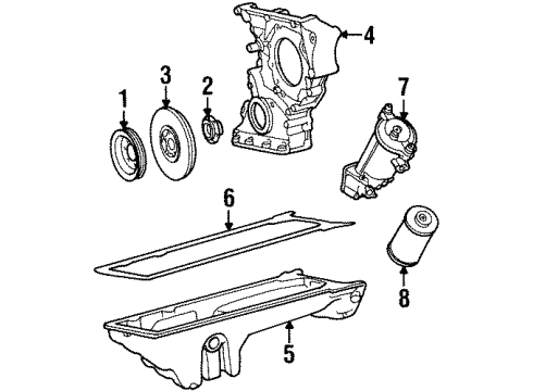 1994 Mercedes-Benz S350 Engine Parts, Mounts, Cylinder Head & Valves, Camshaft & Timing, Oil Pan, Oil Pump, Crankshaft & Bearings, Pistons, Rings & Bearings