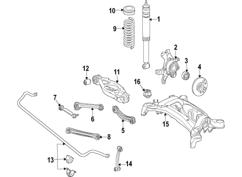 Spring Upper Seat Diagram for 204-324-13-84