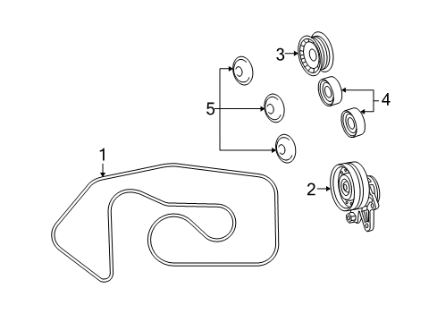 2008 Mercedes-Benz SL600 Belts & Pulleys