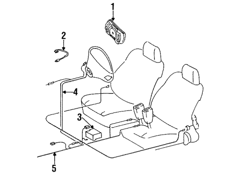 1993 Mercedes-Benz 190E Air Bag Components