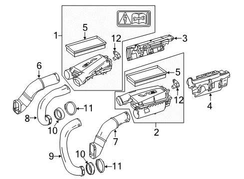 2012 Mercedes-Benz S550 Air Intake