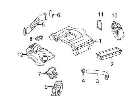 Air Inlet Duct Diagram for 273-090-03-82