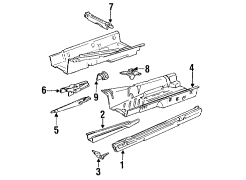 1985 Mercedes-Benz 300CD Rocker Panel