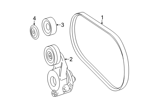 2015 Mercedes-Benz GL350 Belts & Pulleys