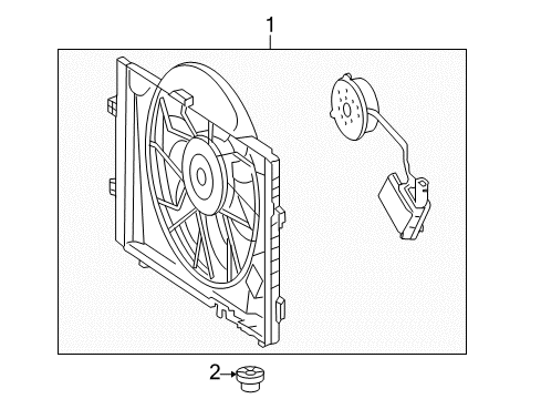2005 Mercedes-Benz C320 Cooling System, Radiator, Water Pump, Cooling Fan Diagram 2